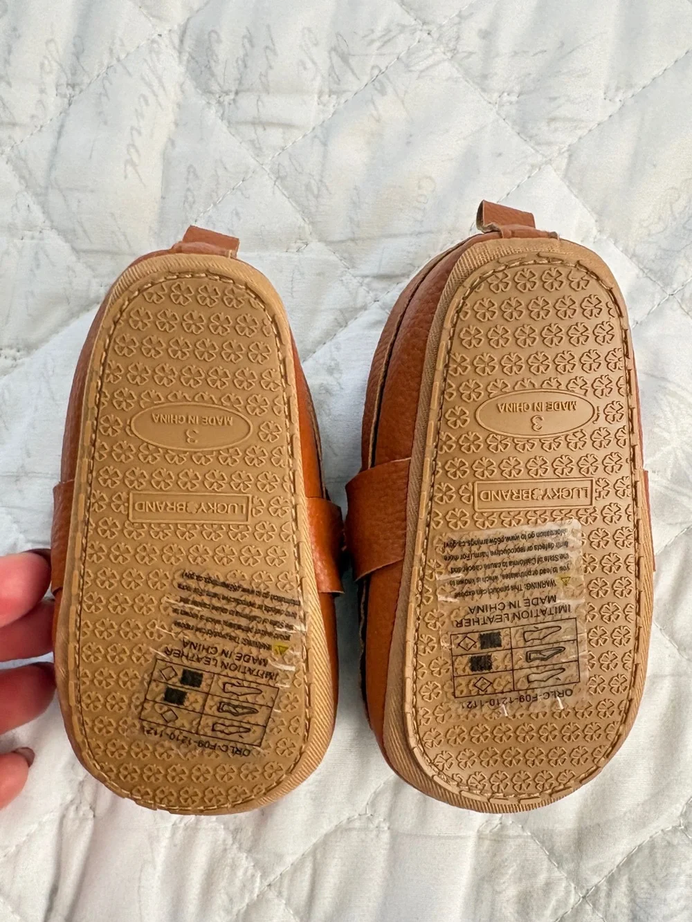 Lucky Brand Toddler Brown Leather-Look Moccasin Loafers with Silver Bit